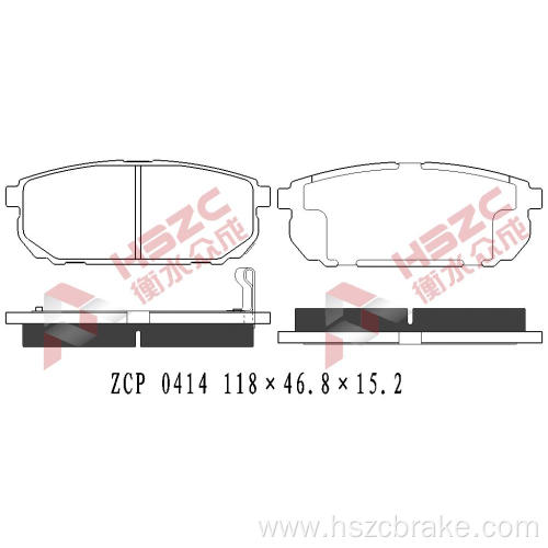 FMSI D1261 ceramic brake pad for Kia